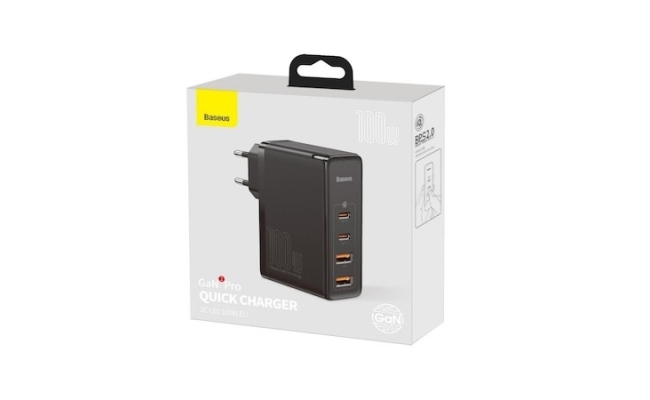 Incarcator retea Baseus GaN2 Pro CCGAN2P-L01, Quick Charge 3.0 100W, negru...