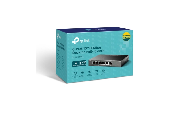 Switch TP-Link TL-SF1006P, 6 port, 10/100 Mbps 19605