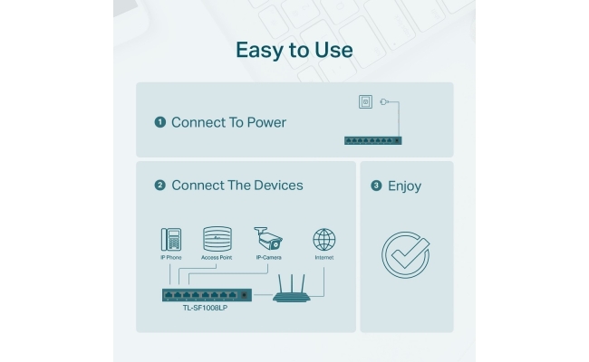 Switch TP-Link TL-SF1008LP, 8 port, 10/100 Mbps 19608