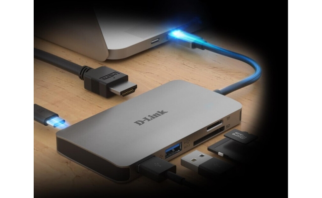 Hub USB D-Link DUB-M610 6-in-1 USB-C Hub 20806