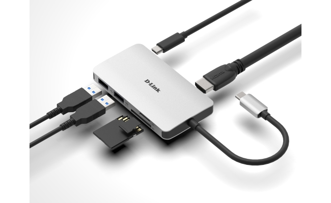 Hub USB D-Link DUB-M610 6-in-1 USB-C Hub 20804