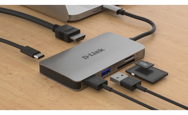 Hub USB D-Link DUB-M610 6-in-1 USB-C Hub 20805