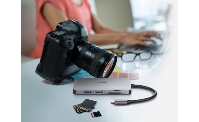 Hub USB D-Link DUB-M610 6-in-1 USB-C Hub 20808