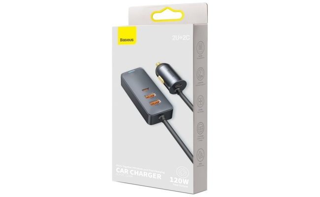 Incarcator auto Baseus CCBT-B0G Share Together PPS , 3 x USB, USB Type-C,...