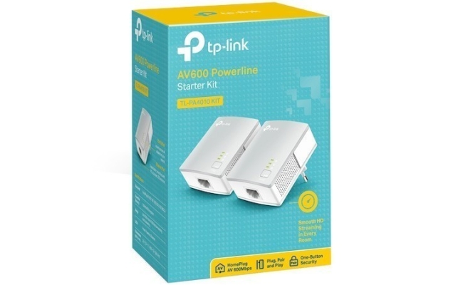 Kit Adaptor Powerline TP-LINK TL-PA4010KIT, AV600, 2 buc 21239