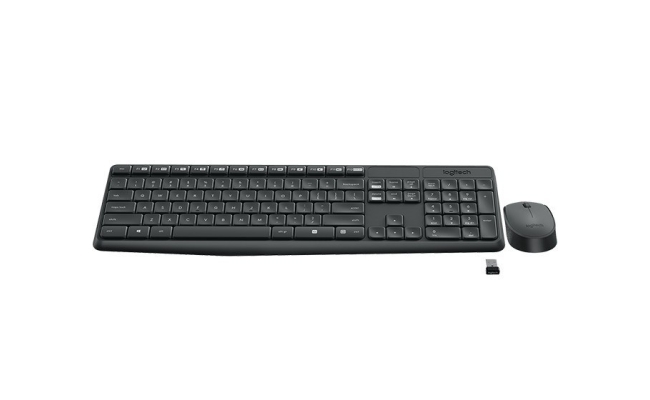 KIT Wireless Logitech MK235 - Tastatura Multimedia Wireless + Mouse Wireless...