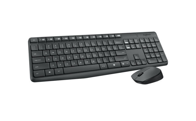 KIT Wireless Logitech MK235 - Tastatura Multimedia Wireless + Mouse Wireless...