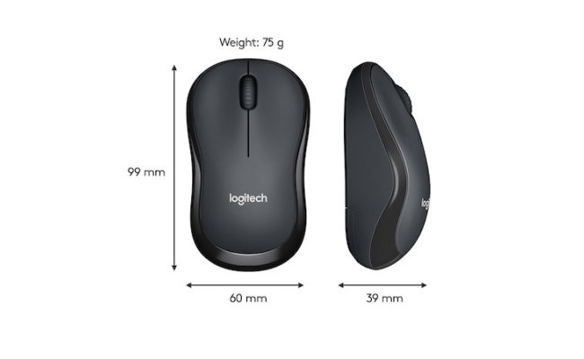 Mouse Logitech M220 Silent wireless, optic, negru 20869