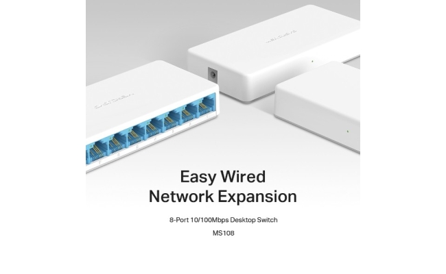 Switch Mercusys MS108, 8 Port, 10/100 Mbps 20996