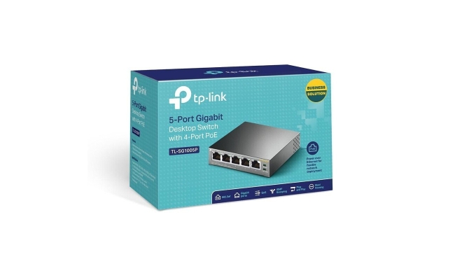 Switch PoE TP-LINK TL-SG1005P, 5 porturi Gigabit (4 PoE) 20719