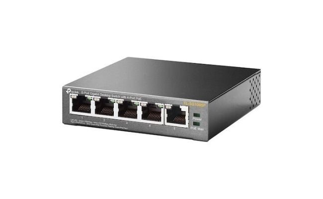 Switch PoE TP-LINK TL-SG1005P, 5 porturi Gigabit (4 PoE) 20715