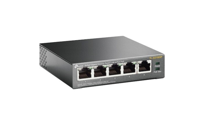 Switch PoE TP-LINK TL-SG1005P, 5 porturi Gigabit (4 PoE) 20717