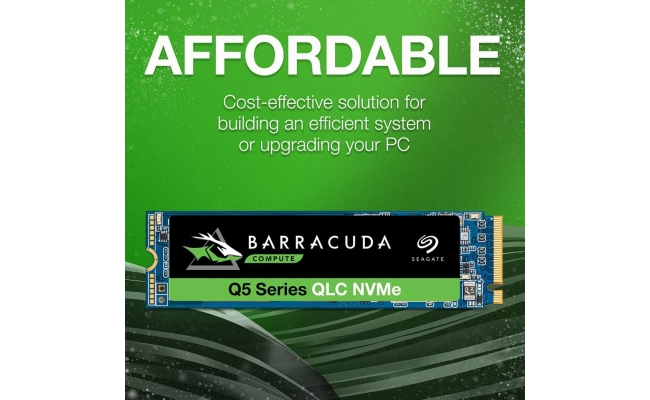 SSD intern Seagate Barracuda Q5 500GB M.2 NVMe PCIe Gen3 (ZP500CV3A001)...