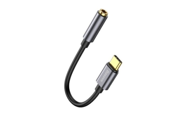 Cablu Adaptor Baseus CATL54-0G, USB Type-C (T) la 1 x Jack 3.5mm (M), lungime...