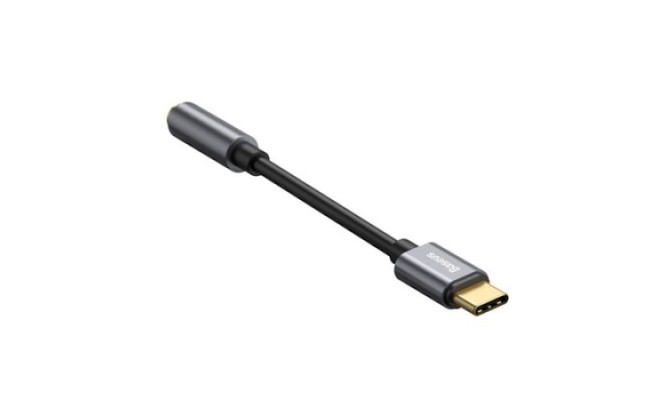 Cablu Adaptor Baseus CATL54-0G, USB Type-C (T) la 1 x Jack 3.5mm (M), lungime...