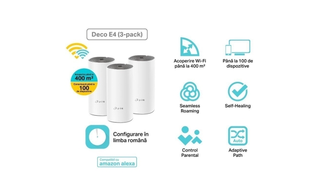 Deco E4 (3-Pack) TP-Link - AC1200 Mesh Wi-Fi 21688