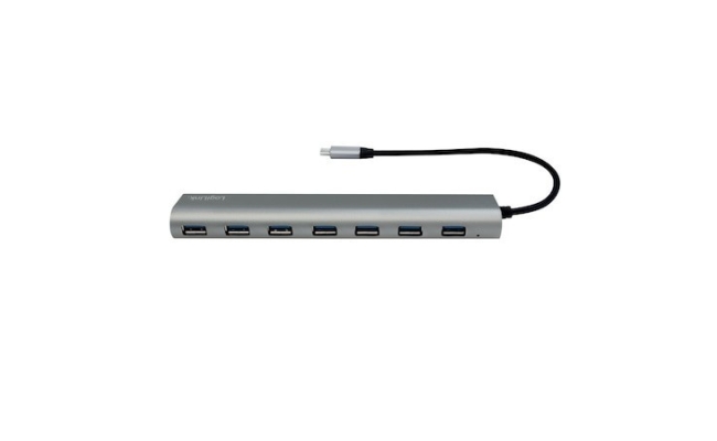 Hub USB extern Logilink UA0310, USB 3.0 x 7, USB 3.1 Type C, cablu 0.1 m,...