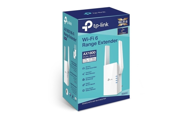 Range Extender TP-LINK RE605X, AX1800, OneMesh™, Dual-Band, WiFi 6 21714