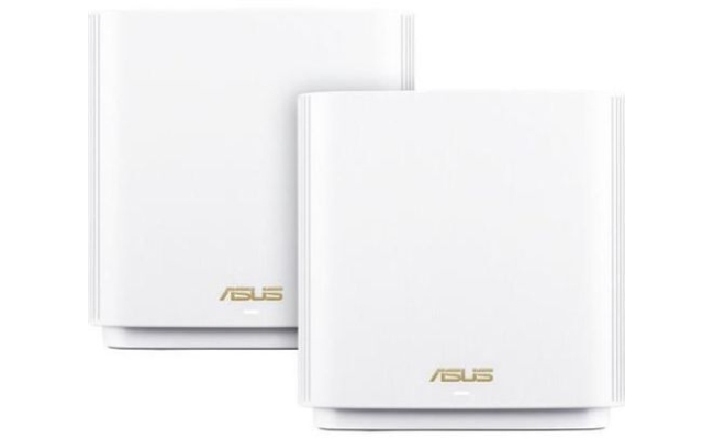 Router wireless ASUS Gigabit Mesh ZenWiFi, AX XT8, Wifi 6, Tri-Band, 2 pack...