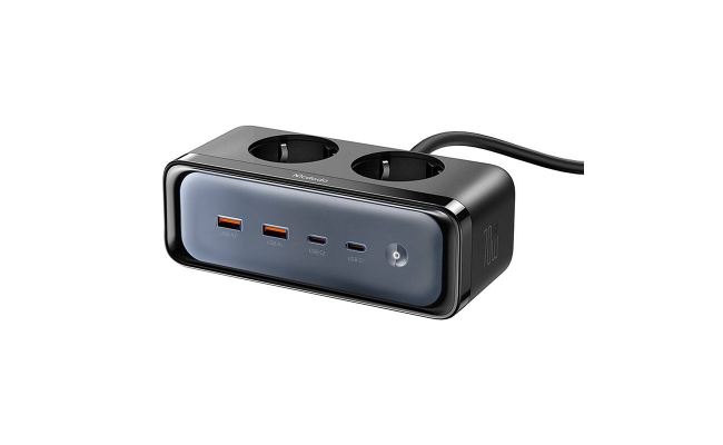 Prelungitor Mcdodo CH-4610 cu 2 prize si 4 porturi USB (2x USB-C, 2x USB-A),...