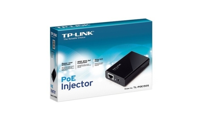 TP-Link, PoE Injector, IEEE 802.3af, plastic case, pocket size, plug and play...