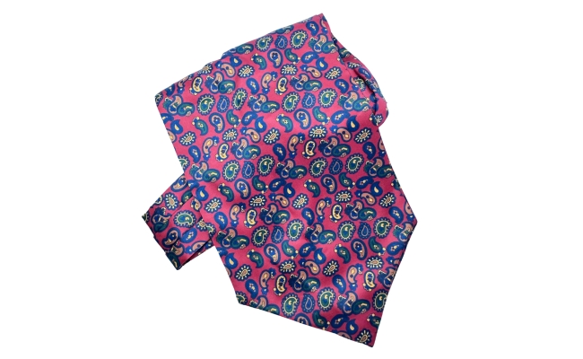 Esarfa Ascot paisley silk