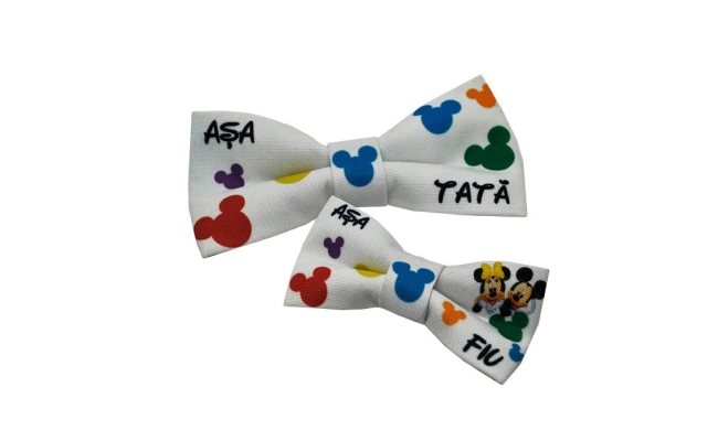 Set Papion Tata si Fiu Mickey&Minnie