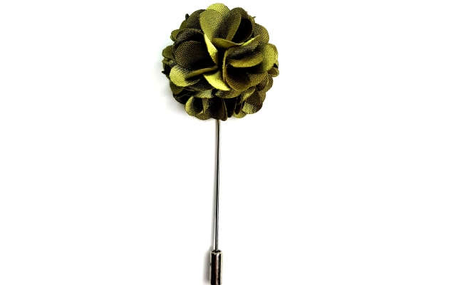 Pin Sacou Green Flower