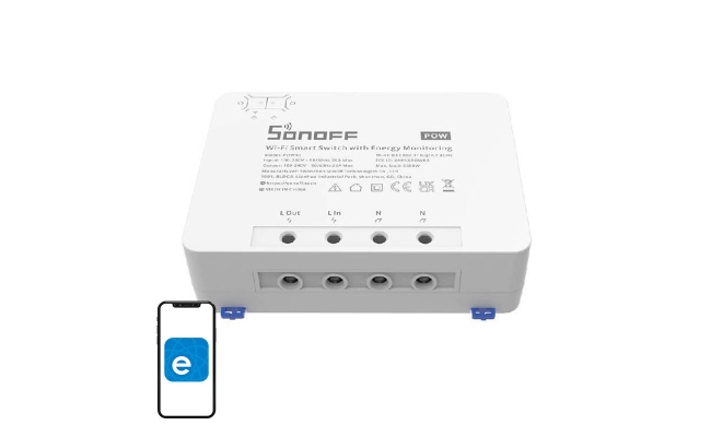 WiFi switch cu monitorizare energie Sonoff POWR3 (25A/5500W) 24883