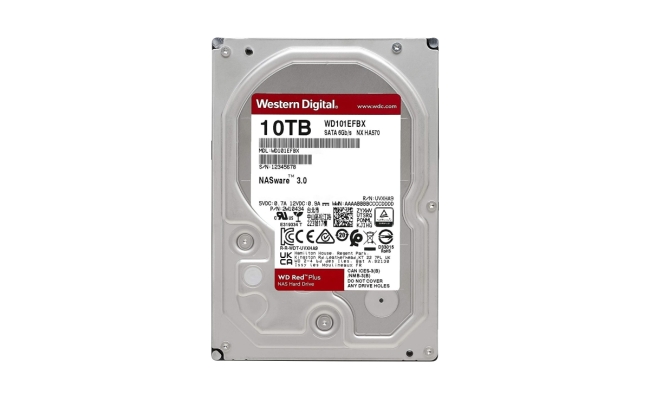 HDD WD 10TB, Red Plus, 7.200 rpm, buffer 256 MB, pt NAS, "WD101EFBX"