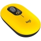 Mouse wireless Logitech POP cu emoji - Galben intens - 2.4GHz/BT - EMEA -...