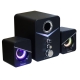 Boxe SPACER Gaming 2.1 11W RMS, 7 LED, USB Power, Black 