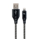 Cablu alimentare si date Gembird CC-USB2B-AMLM-1M-BW, USB 2.0 (T) la...