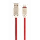 Cablu alimentare si date Gembird CC-USB2R-AMLM-1M-R, USB 2.0 (T) la Lightning...