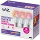 Pachet 3 becuri LED RGB inteligente WiZ A60, E27 60W (8720169075610) 652213