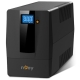 UPS nJoy Horus Plus 600, 600VA/360W, LCD cu ecran tactil, Management, Negru...