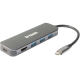 Hub extern D-Link DUB-2333 5 in 1, USB, USB-C, HDMI, Card Reader, 10 cm,...